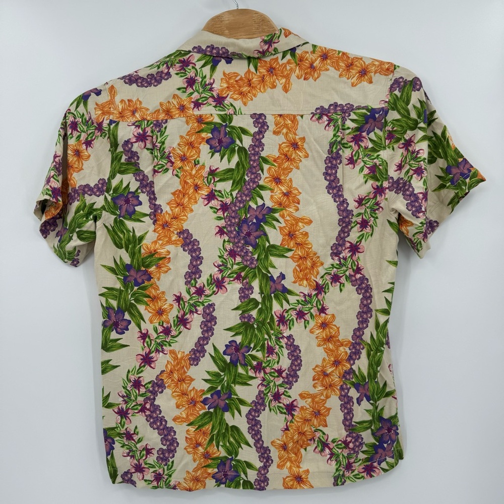 Tommy Bahama Men’s Medium 100% Silk‎ Coconut Dream Lei Over Camp Shirt ST326425 - Picture 3 of 7